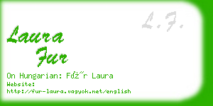 laura fur business card